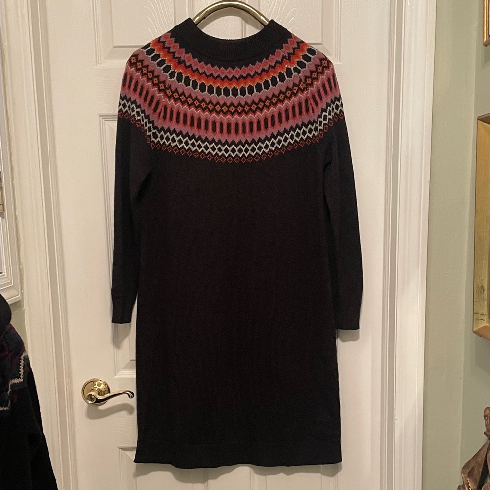 Seasalt Cornwall Fair Isle Yoke Sweater Dress